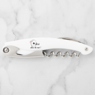 Aces Above the Rest Glass Corkscrew