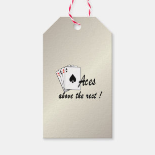 Aces Above the Rest Gold Gift Tags