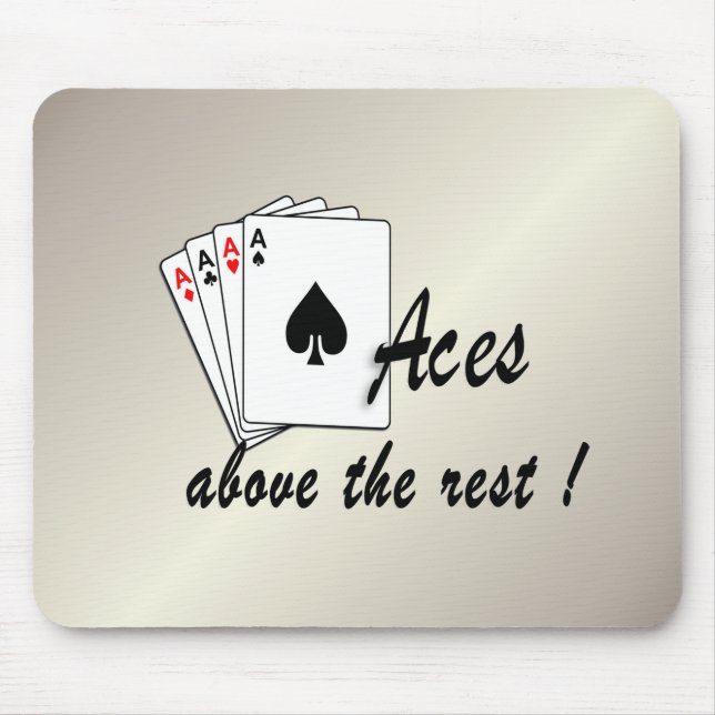Aces Above the Rest Gold Mouse Pad (Front)