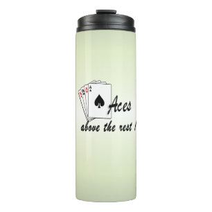 Aces Above the Rest Green Thermal Tumbler