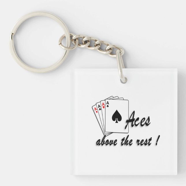 Aces Above the Rest Key Ring (Front)