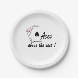 Aces Above the Rest Paper Plate
