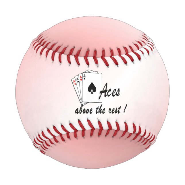 Aces Above the Rest Red Baseball (Front)