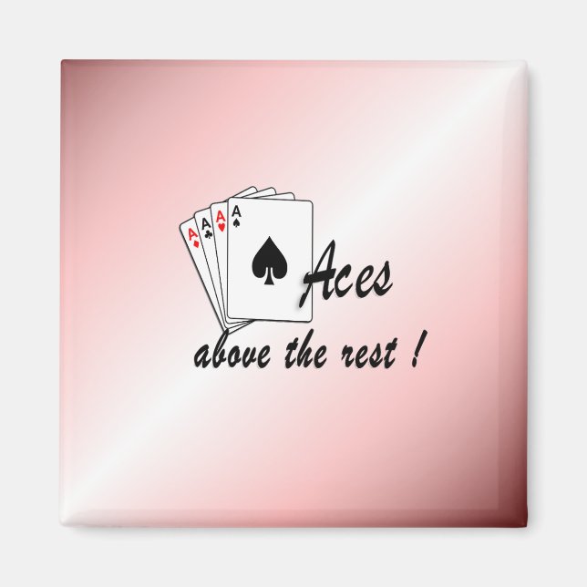 Aces Above the Rest Red Magnet (Front)