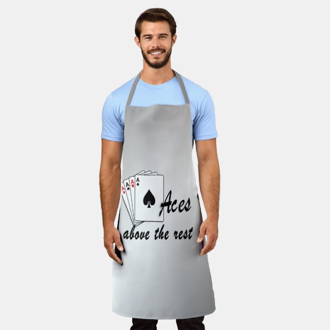 Aces Above the Rest Silver Apron (Worn)