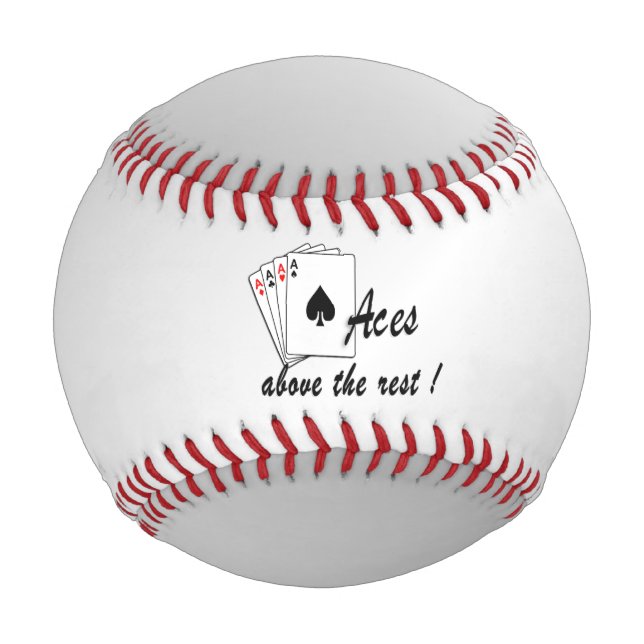 Aces Above the Rest Silver Baseball (Front)