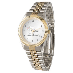 Aces Above the Rest Silver Watch