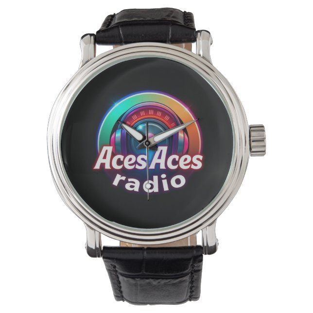 Aces & Aces Radio  Mens Watch (Front)