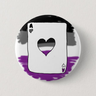 "Aces" Asexual Pride Button