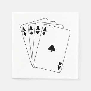 Aces Cards Napkin