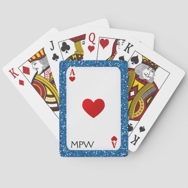 Aces Monogram - Playing Cards - SRF (Back)