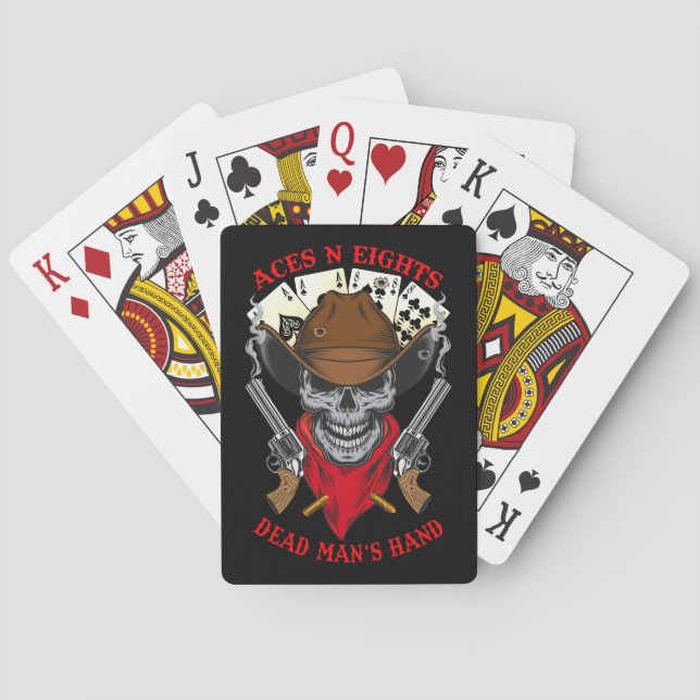 Aces N Eights Dead Man's Hand Playing Cards (Back)
