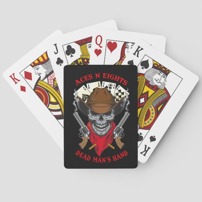 Aces N Eights Dead Man's Hand Playing Cards (Back)