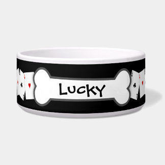 "Aces" Personalised Dog Bowl