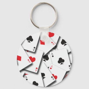 ACES PLAYING CARDS KEY RING