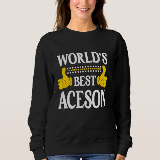 Aceson Personal Name Funny First Name World's Best Sweatshirt