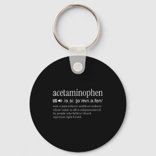 Acetaminophen Pronounce Funny  Key Ring