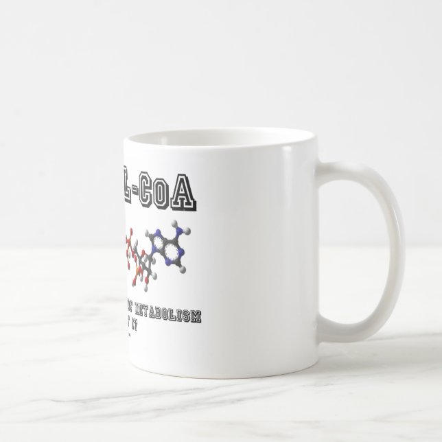 Acetyl-CoA Don't Even Think Of Metabolism Without Coffee Mug (Right)