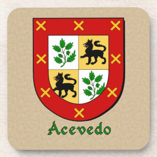 Acevedo Family Shield Coaster