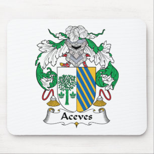 Aceves Family Crest Mouse Pad