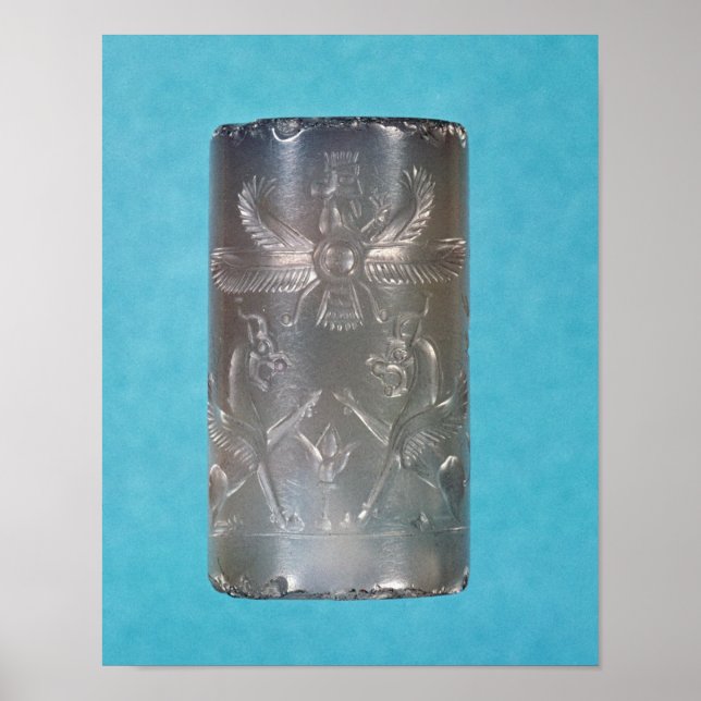 Achaemenid cylinder seal poster (Front)