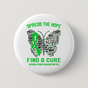 Achalasia Awareness Month Ribbon Gifts 6 Cm Round Badge