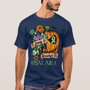Achalasia Awareness retro halloween scary pumpkin  T-Shirt
