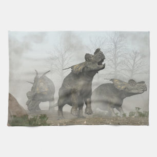 Achelousauruses Tea Towel