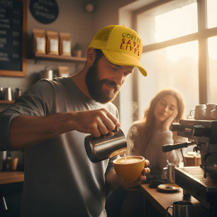 Achempong "Coffee Save Lives"   Baristas & Coffee Trucker Hat