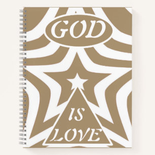 Achempong God Is Love Star Light Taupe - Faith Notebook