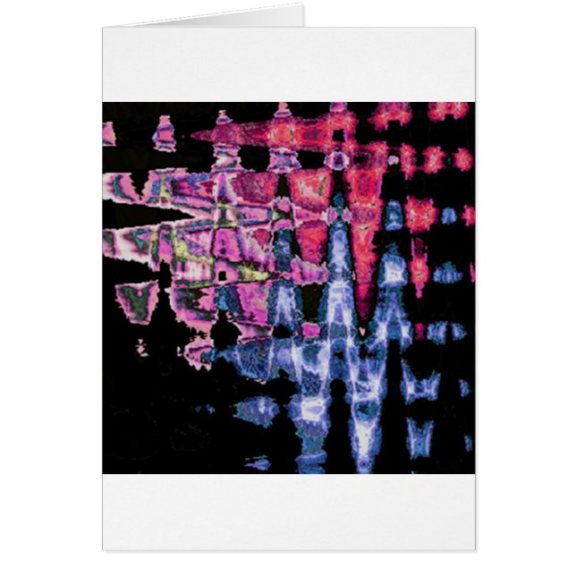 Achempong Modern Synthwave: Pink Blue Abstract   (Front)