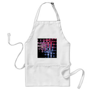 Achempong Modern Synthwave: Pink Blue Abstract Uni Standard Apron