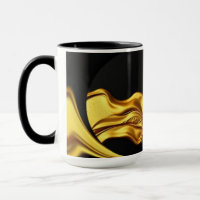 Achempong Opulent Liquid Gold Black Monochrome Art