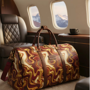 Achempong Private Jet Edition: Crimson Butter-Crea Duffle Bag