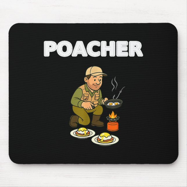 Acher Fishing Tee Fishing Gift Hunting Gift Funny  Mouse Pad (Front)