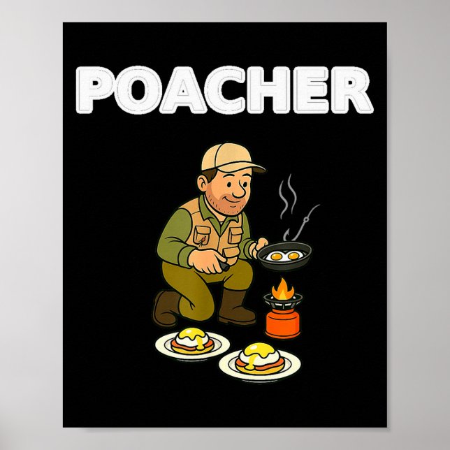 Acher Fishing Tee Fishing Gift Hunting Gift Funny  Poster (Front)