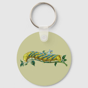 Acherontia atropos caterpillar key ring