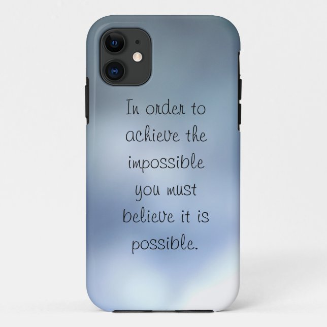 achieve the impossible blue grey iPhone 5 case (Back)