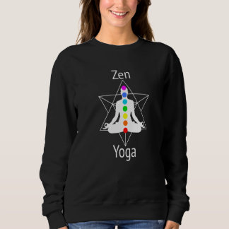 Achieve Zen Align Chakras With Yoga Lotus Position Sweatshirt