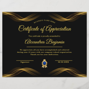 Achievement Appreciate Certificate