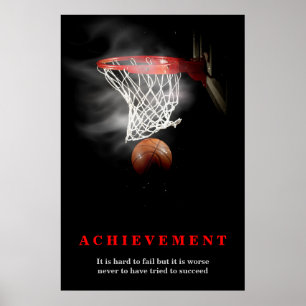 Achievement Basketball Poster