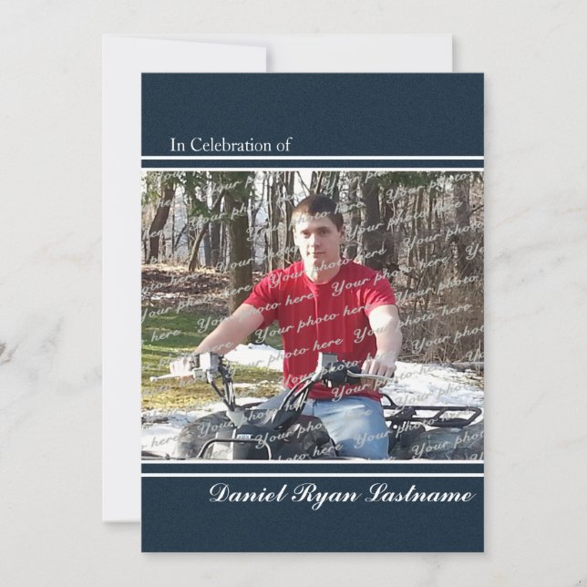 Achievement Honour with Photo Invitation (Front)