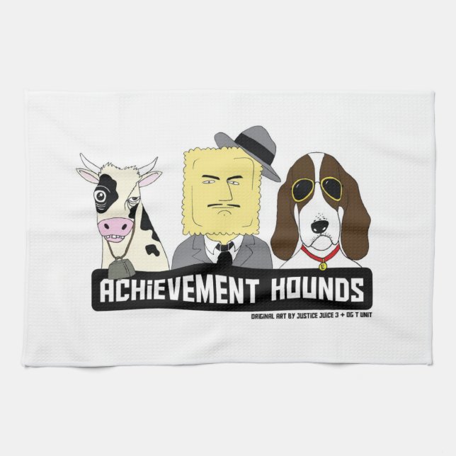 Achievement Hounds Kitchen Towel (Horizontal)
