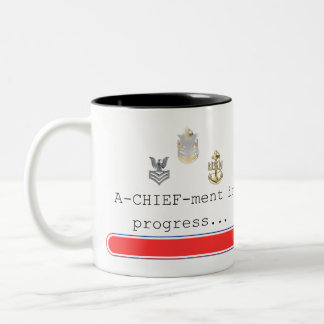 Achievement in progress - Goat Locker Two-Tone Coffee Mug
