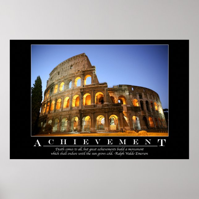 Achievement - Motivational Poster (Front)