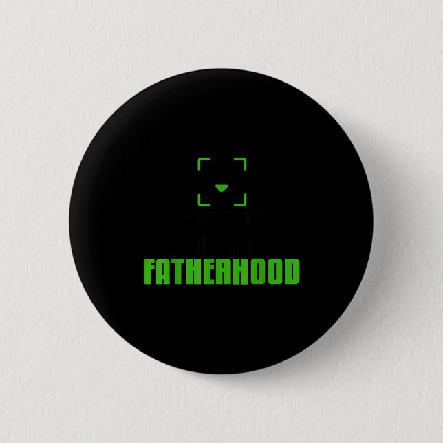 Achievement Unlocked Fatherhood Gamer Video Games  6 Cm Round Badge (Front)