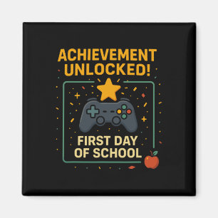 Achievement Unlocked Funny New Ck To School Video Magnet
