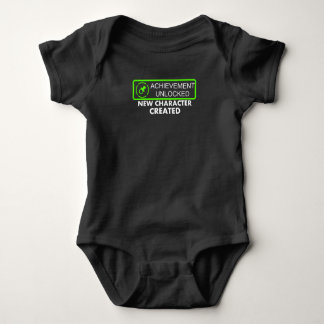 Achievement Unlocked - New Character Created Baby Bodysuit