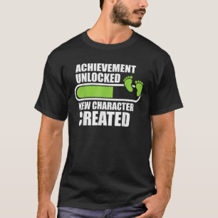 Achievement Unlocked New Character Created Funny P T-Shirt