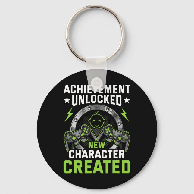 Achievement Unlocked New Character Created Video G Key Ring (Front)